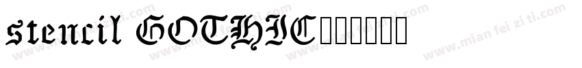 stencil GOTHIC字体转换